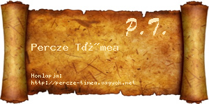 Percze Tímea névjegykártya