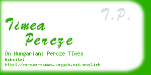 timea percze business card