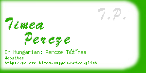 timea percze business card